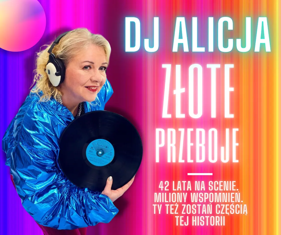 Colorful DJ Alicja brand and social media visual