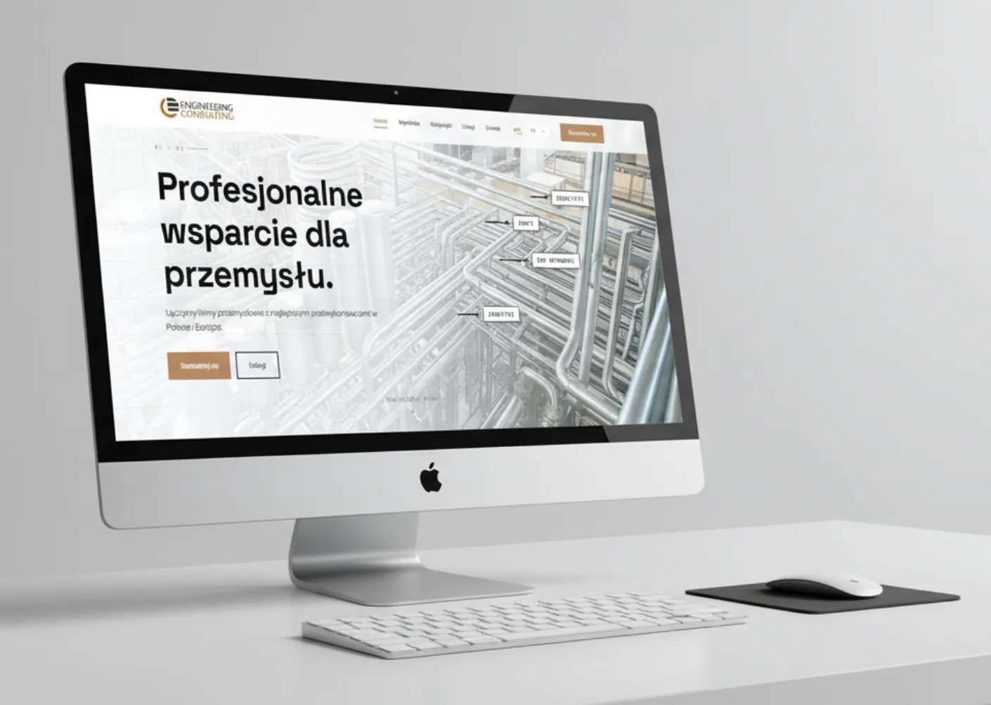 Engineering Consulting, finalny rezultat projektu strony