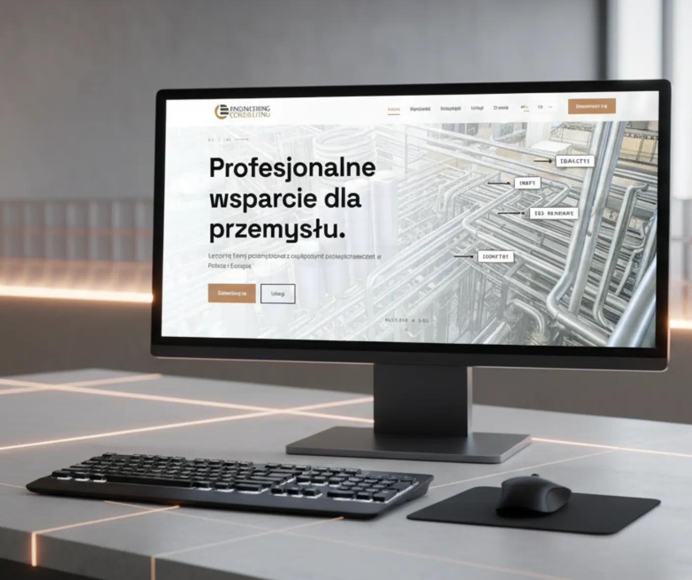Engineering Consulting, wersja strony po iteracji