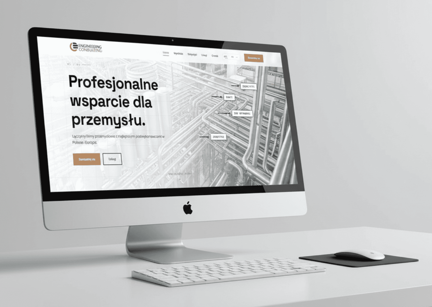 Engineering Consulting, finalny widok strony